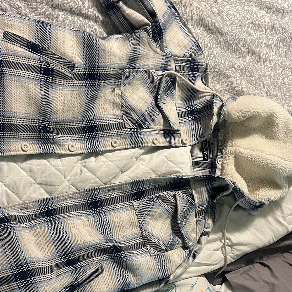 Men's Blue Plaid Performance Jacket